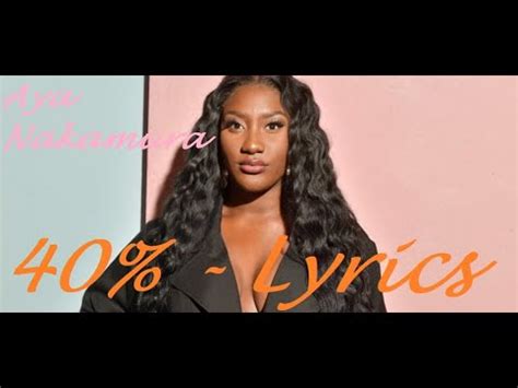 Ze brak in 2018 internationaal door met het nummer djadja Aya Nakamura - 40% ♫ Lyrics Paroles Karaoké - YouTube