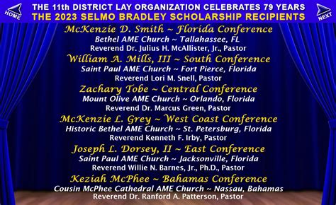 11th Episcopal District Lay Organization Of The Ame Church