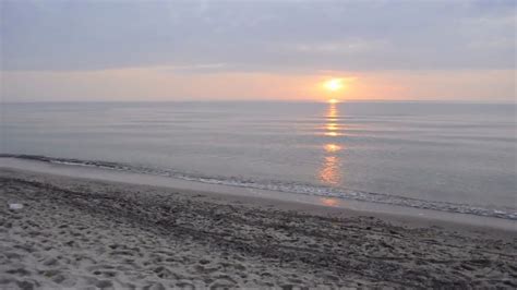 Poland Rowy Seaside Seashore Beach Sunset Youtube