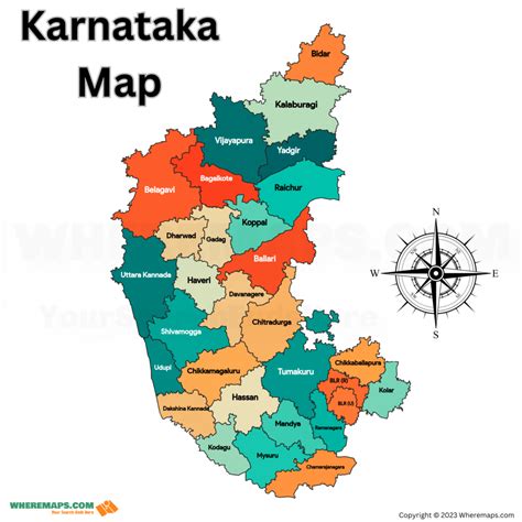 Karnataka District Map All Completed List 2023