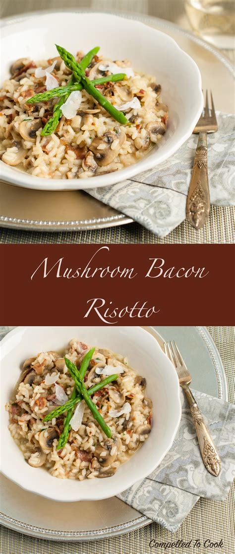 Mushroom Bacon Risotto | Recipe | Bacon risotto, Risotto recipes, Risotto