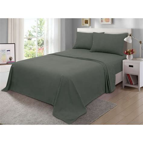 Mainstays Easy Care 300 Thread Count Cotton Rich Percale Grey Twintwin