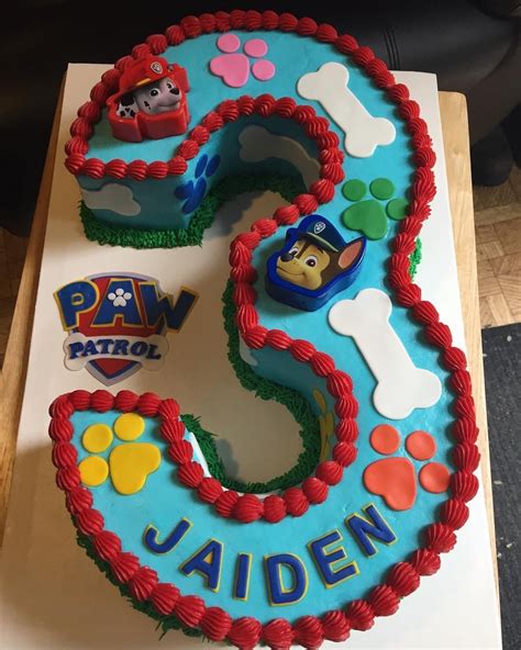 Paw Patrol Cake Birthday Cake 30 Happy 2nd Birthday 3rd Birthday