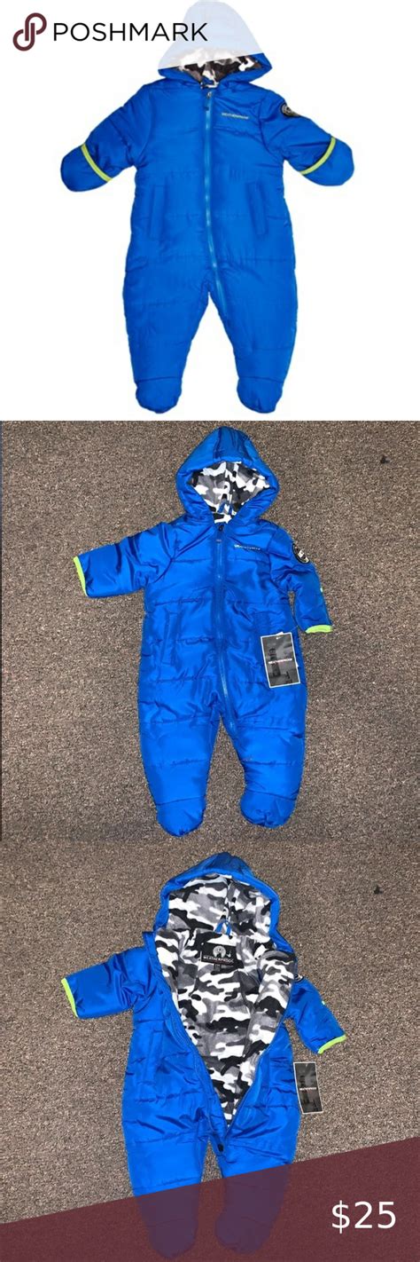 Weatherproof Infant Snow Suit Blue 36 Months Snow Suit Camo Print