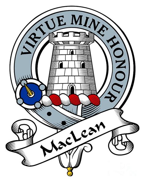 Maclean Clan Badge Digital Art By Heraldry