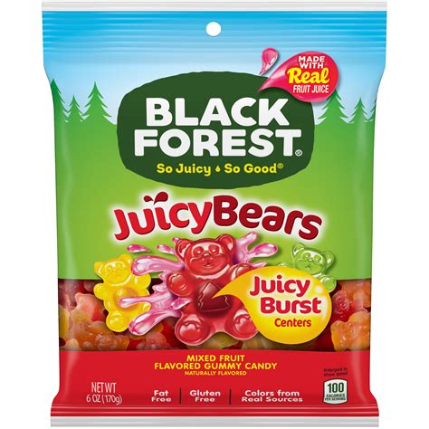 Black Forest Juicy Gummy Bears Candy 60 Oz