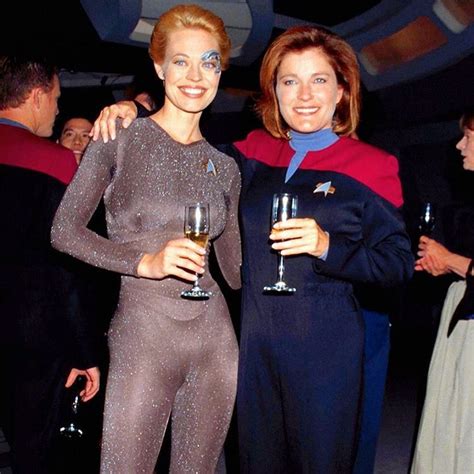 Star Trek On Instagram Tbt To Jeri Ryan And Kate Mulgrew Celebrating