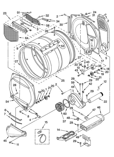 Electric Dryer Wiring Diagram For Whirlpool Dryer Heating El