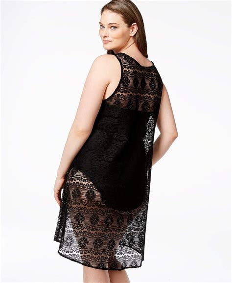Profile By Gottex Plus Size Crochet Lace Swimsuit Cover Up Crochet