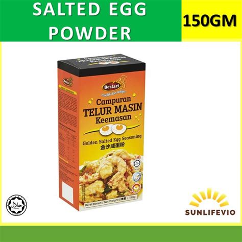 Egg yolk powder with lower fat and higher protein reconstruction:1 portion whole. SALTED EGG POWDER- SERBUK TELUR MASIN BESTARI 150GM ...