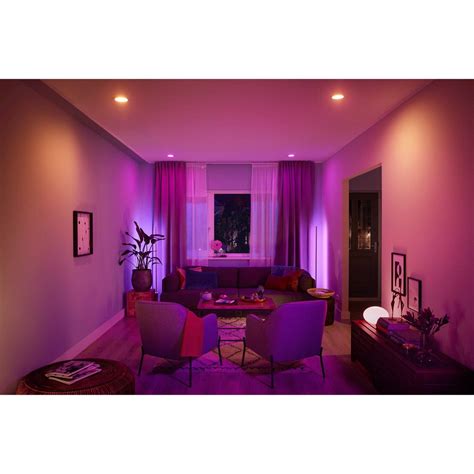 Philips Hue 4pk White And Color Ambiance A19 Led Smart Bulb Starter Kit