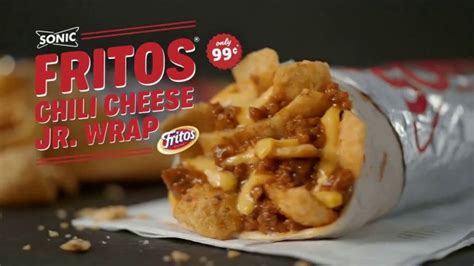 Sonic Drive In Fritos Chili Cheese Jr Wrap Tv Commercial Wrapped And