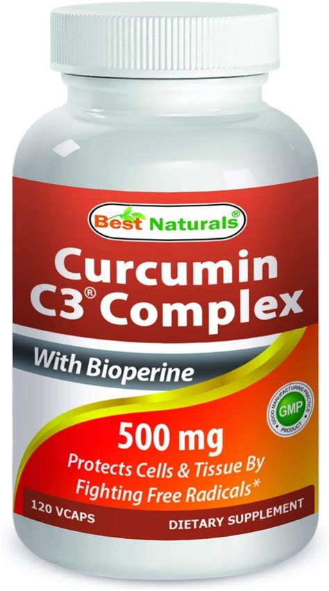 Best Naturals Turmeric Curcumin C Complex With Bioperine Veg Capsules