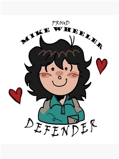 Proud Mike Wheeler Defender Sticker For Sale By Iinkycat Redbubble