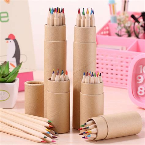 12 Colors Creative Colorful Pencil Writing Drawing Pencil Set For Kids