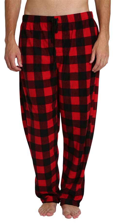 SLEEPHERO Adult Mens Fleece Big And Tall Pajamas Jammies Pants Black