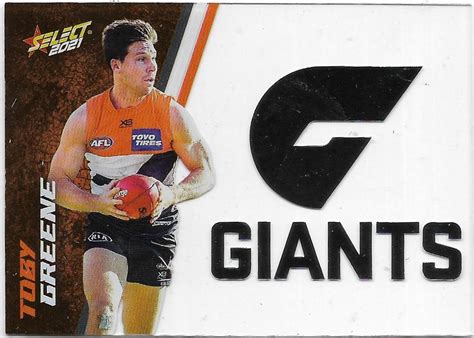 Maybe you would like to learn more about one of these? 2021 Select Footy Stars Club Acetate (CA29) Toby GREENE Gws - APT Collectables