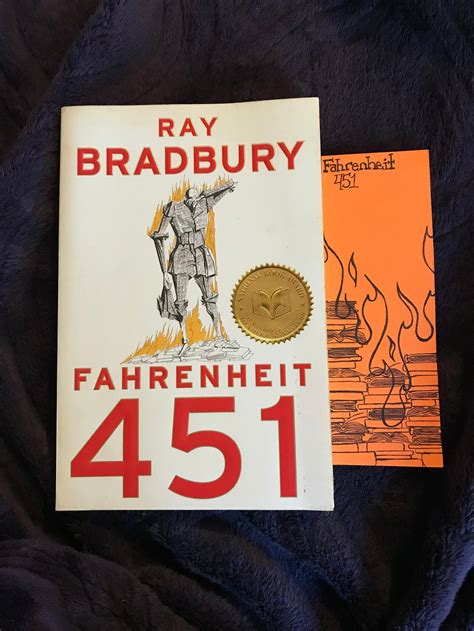 Fahrenheit 451 Burning Books Bookmark Etsy
