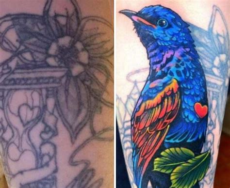 55 Before And After Pictures Of Tattoo Cover Ups To Remind You To Think