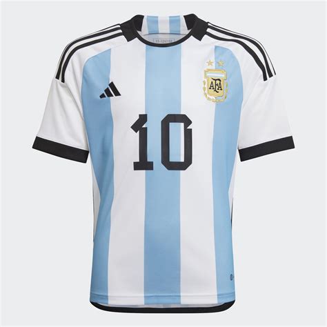 Adidas Argentina 22 Messi Home Youth Soccer Jersey Nikys Sports