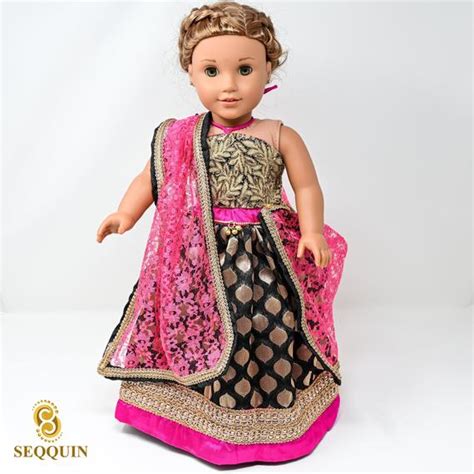 American Girl18 Inch Indian Doll Dress Sarilehengasalwar Etsy