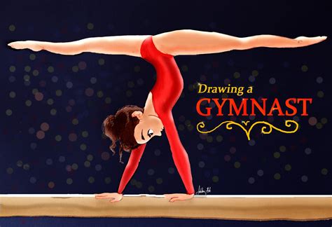 1920x1080 how to draw cartoon people. Speed Drawing - Gymnast Girl (by AshleyBohArts) | Easy ...