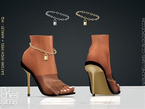 Sayumi High Heels Ankle Bracelet At Ruchell Sims Sims 4 Updates