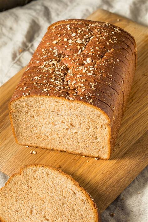 Homemade Whole Wheat Sliced Bread Stock Photo Image Of Sliced Tasty