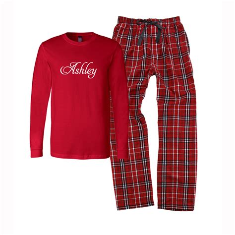 Personalized Christmas Flannel Pajama Set Cotton Sisters Inc