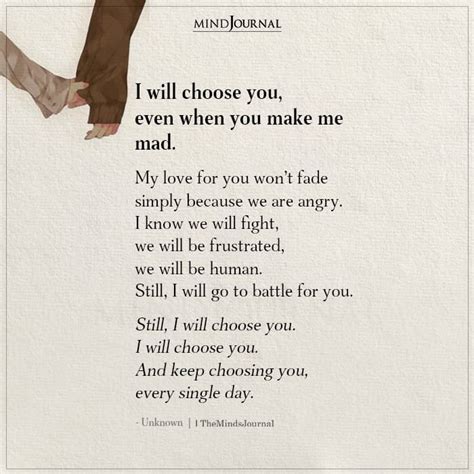 I Will Choose You Relationship Quotes