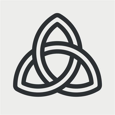 Celtic Trinity Knot Triquetra Symbol Celtic Knot Sign Design Template
