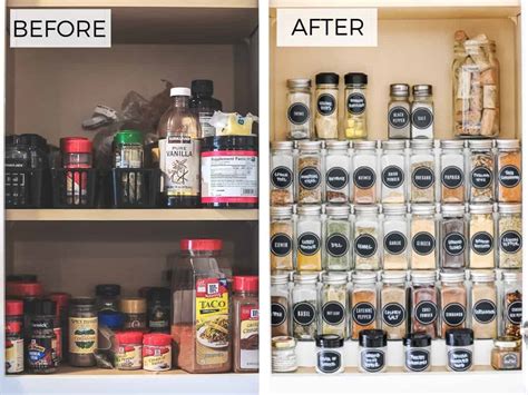 The Best Diy Hack For Organizing Spices In A Cabinet Joyful Derivatives