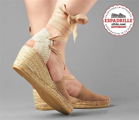 High Wedge Lace Ups Espadrilles Jute Canvas And Rope Sole Handmade
