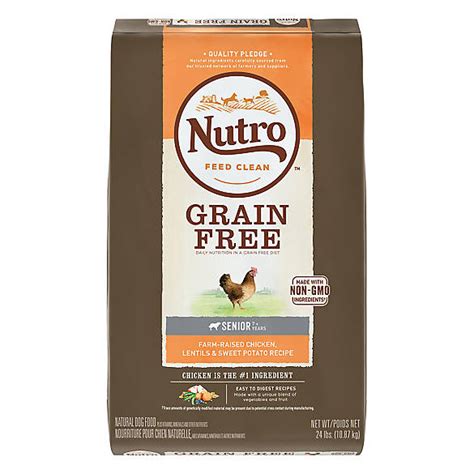 The nutro company has a long history of making great pet food. NUTRO™ Grain Free Senior Dog Food - Natural, Non-GMO ...