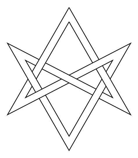 Interlaced Form Of The Unicursal Hexagram 1 Geometry Pattern Occult