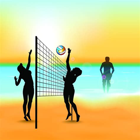 Sports Fabric Volleyball Fabric Panel Girls One On One 1932