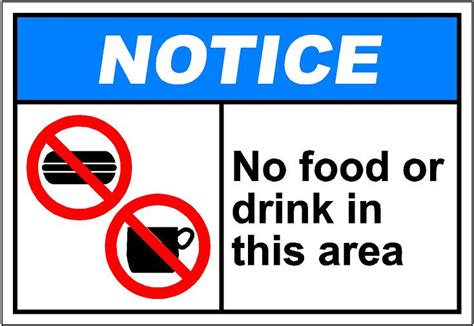 No Food Or Drinks Sign Clipart Best