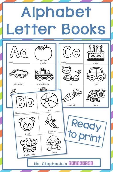 Alphabet Letter Books Preschool Alphabet Letters Book Letters