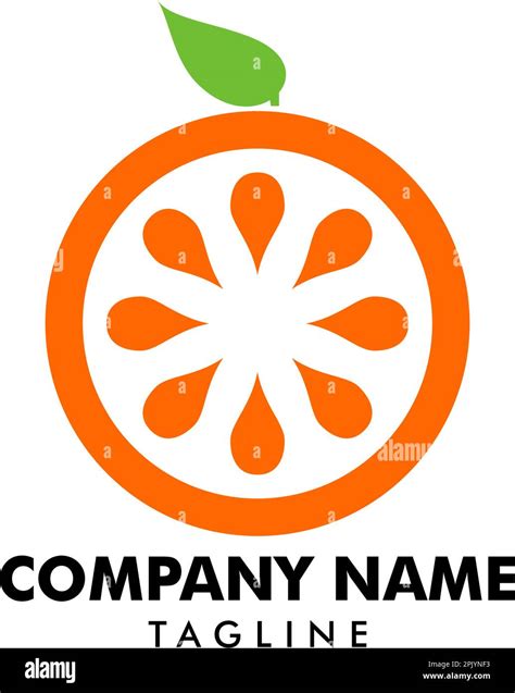 Orange Fruit Logo Design Element Stock Vector Image And Art Alamy
