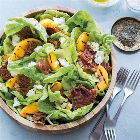 Bibb Lettuce Salad With Grilled Peaches And Prosciutto Williams