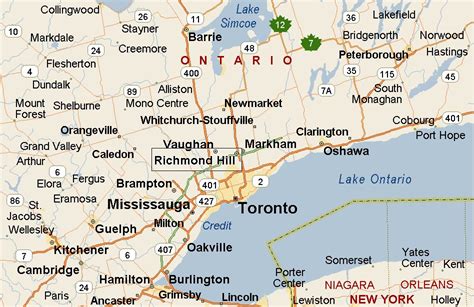 Richmond Hill Ontario Area Map And More