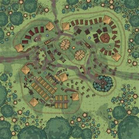 A Simple Fortified Camp Battlemaps Dnd World Map Fantasy Map