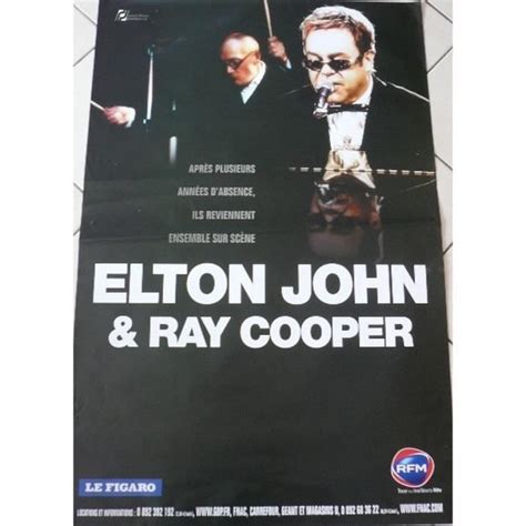 Elton John Ray Cooper X Cm Affiche Poster Envoi Roul Cdiscount Maison
