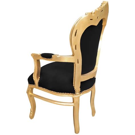 Then check out our stunning range of luxurious velvet armchairs! Baroque rococo style armchair black velvet and gold wood