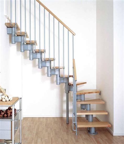 Pretty Design Ideas Of Small Space Floating Stairs With Wooden Treads