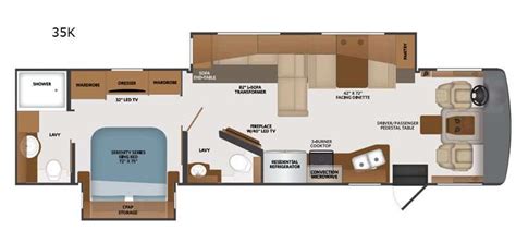 Rv Floor Plans With Two Bathrooms