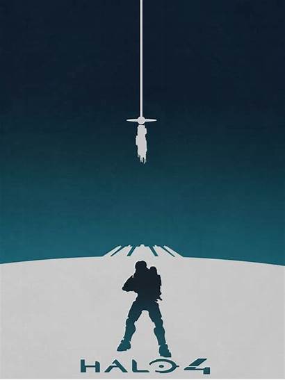 Halo Minimalist Poster Posters Chief Master Gaming