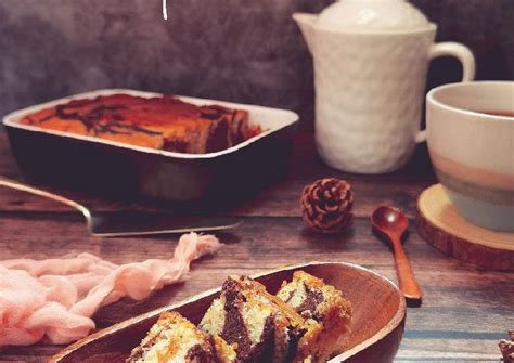 Kek kena disejukkan dahulu barulah cantik ketika dipotong. Resep Kek marble tanpa telur - Foody Bloggers