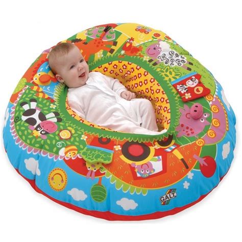 An inflatable bathtub lets you bathe baby on a counter or table. Galt Inflatable Blow Up Playnest Farm Baby Play Toy Seat ...