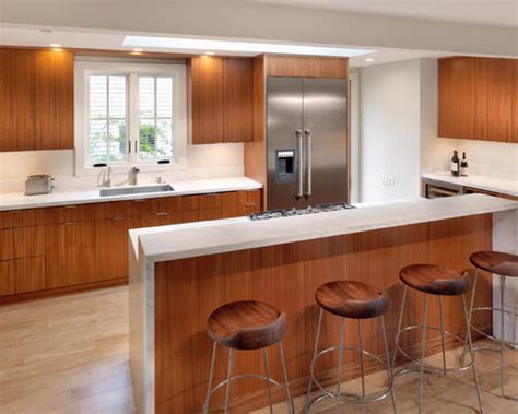 Mahogany is a luxury wood with a reddish brown color and predominantly straight grain. Mahogany Kitchen | Houzz